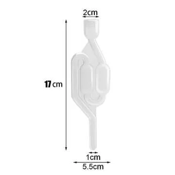 YehVeh 2 Pack Head Gasket Tester Airlock Replacement Twin Bubble Airlocks for Head Gasket Combustion Leak Test Detector Fluid Automotive Engine Block Leakage Detection