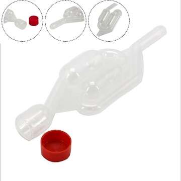 YehVeh 2 Pack Head Gasket Tester Airlock Replacement Twin Bubble Airlocks for Head Gasket Combustion Leak Test Detector Fluid Automotive Engine Block Leakage Detection