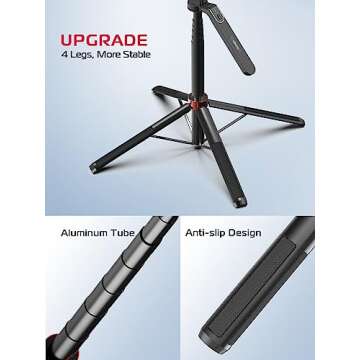 ULANZI MA09 Extendable Tripod - 71" Selfie Stick Stand