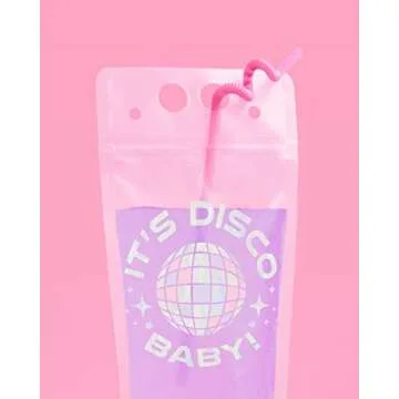 xo, Fetti Drink Pouches - 15 count | Bachelorette Party Cups, Last Disco, Space Cowboy Birthday Party, 70s Groovy Party