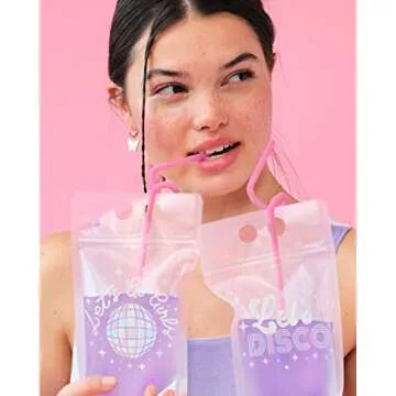 xo, Fetti Drink Pouches - 15 count | Bachelorette Party Cups, Last Disco, Space Cowboy Birthday Party, 70s Groovy Party