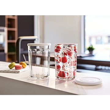 Durable Luminarc Glass Storage Jars with Lids