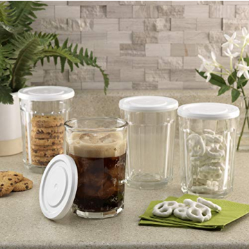 Durable Luminarc Glass Storage Jars with Lids
