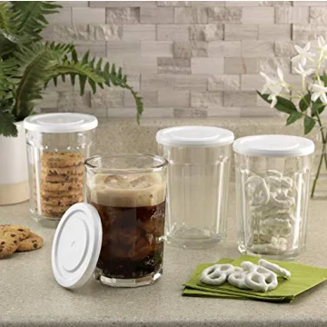 Durable Luminarc Glass Storage Jars with Lids