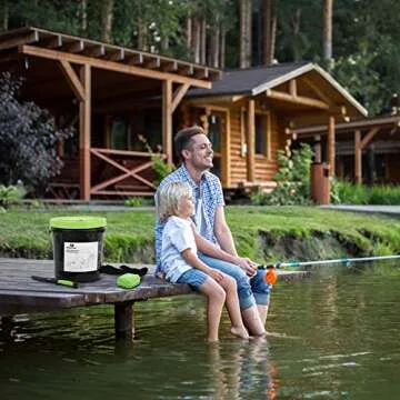 Mossy Oak 126PC Fishing Tool Kit, Fishing Gear Accessories Includes Bait Bucket with Speed Aerator, 25-in-1 Fishing Pliers, Fillet Knife, Hook Assortment, Gloves & More, Fishing Gifts for Fisherman