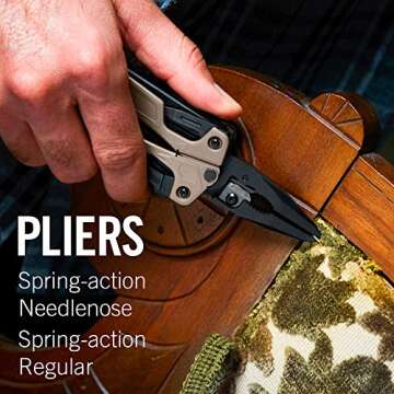 LEATHERMAN, OHT One Handed Multitool with Spring-Loaded Pliers and Strap Cutter, Coyote Tan with MOLLE Brown Sheath (FFP)