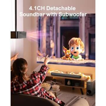 ULTIMEA 4.1ch Sound Bar with Detachable Subwoofer - Exceptional Audio Experience