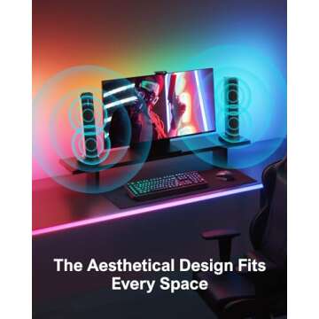 ULTIMEA Detachable Bluetooth Sound Bar - Immersive 4.1ch Audio