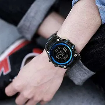 Gosasa Big Dial Digital Watch S Shock Men Military Army Watch Water Resistant LED Sports Watches (A ...