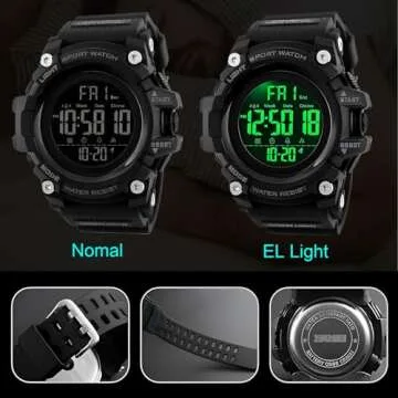 Gosasa Military Digital Watch for Men - Waterproof & LED