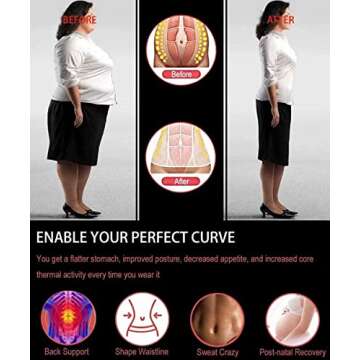 HOPLYNN Sweat Waist Trainer for Women - Boost Compression and Comfort