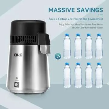 CO-Z 4L Stainless Steel Countertop Water Distiller