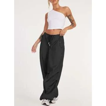 ONIRIKE Women's Cargo Pants with Pockets - Y2K Style