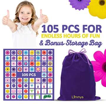 Limmys Build My Dream Garden STEM Toy - 105 PCS Set