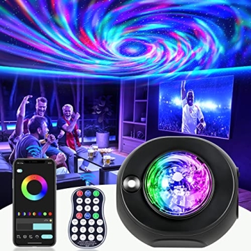 Star Projector Galaxy Light - Dynamic Nebula & Starry Sky Projector for Bedroom with App Control