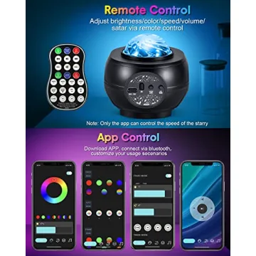 Star Projector Galaxy Light for Home & Kids