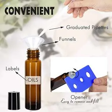 Quality Essential Oil Roller Bottles for Aromatherapy