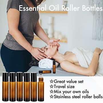 Quality Essential Oil Roller Bottles for Aromatherapy