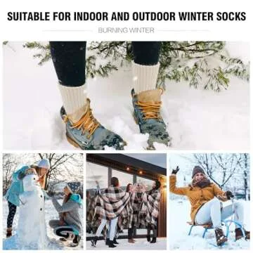 Closemate Women's Winter Boot Socks - 3 Cozy Pairs