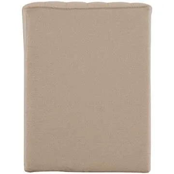 Meridian Furniture 156Beige Orian Collection Modern | Contemporary Chaise with Soft Beige Teddy Fabric, Deep Channel Tufting, Curved Design, 26.5" W x 59" D x 36.5" H, Beige