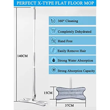 X Type Flat Floor Mop for Effortless Cleaning Experience