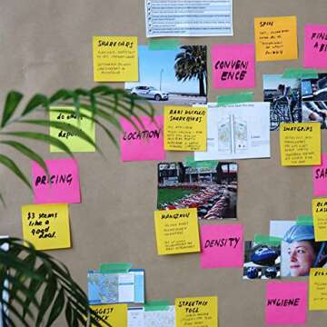 OPCOL Pop-up Sticky Notes 3 x 3 in, Accordion-Style Self-Stick Notes for Dispensers, 12 Pads/Pack, 100 Sheets/Pad, Pink