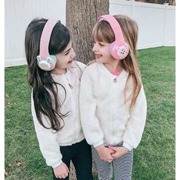 Riwbox CB-7S Cat Kids Headphones - Cute, Wireless & Portable for Kids