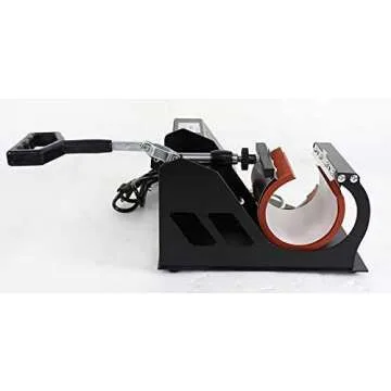 Smartxchoices 2 in 1 Auto Digital Coffee Mug Cup Heat Press Transfer Sublimation Heat Press Machine Heat Press Kit (Two Stainless Steel Mug attachments)