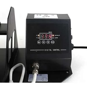 Smartxchoices 2 in 1 Auto Digital Coffee Mug Cup Heat Press Transfer Sublimation Heat Press Machine Heat Press Kit (Two Stainless Steel Mug attachments)