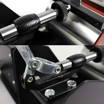 Smartxchoices 2 in 1 Auto Digital Coffee Mug Cup Heat Press Transfer Sublimation Heat Press Machine Heat Press Kit (Two Stainless Steel Mug attachments)