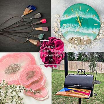 Mica Powder for Resin Powder Pigment - 8.8 oz/250g - 25 Colors Epoxy Pigment Powder for Epoxy Resin 0.35 oz Each - Mica Powder for Body Butter, Bath Bombs, Candles, Slime Dye, Lip Gloss