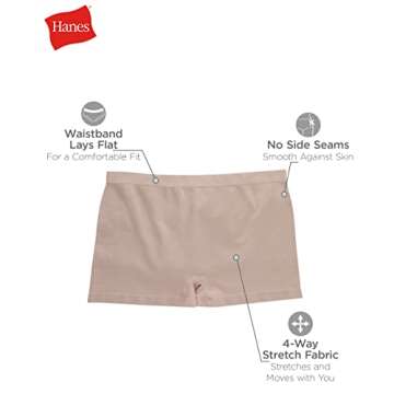 Comfort Fit Hanes Boyshorts for Women - Multipack