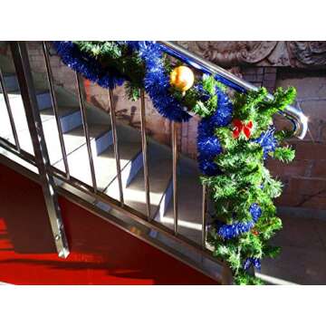 Royal Blue Tinsel Garland - Perfect Party Decoration