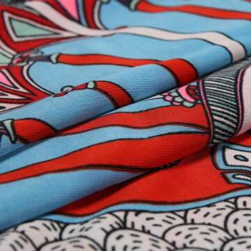 CHERRY CAT Colorful Cut Loose Swimsuit Cover-ups Swim Cover Ups Plus Size Clothing Beach Dress (Navy)