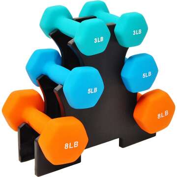 Colorful Neoprene Dumbbell Set - Anti-Slip & Durable