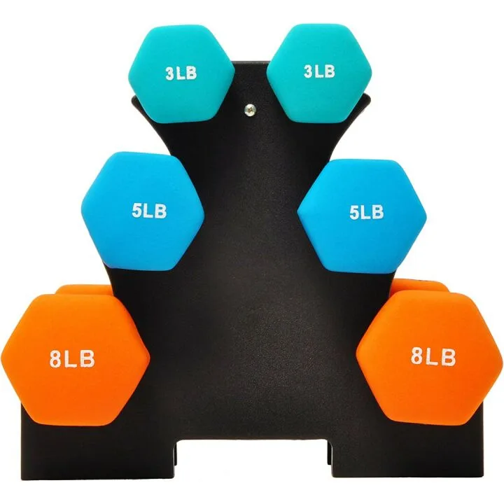 Colorful Neoprene Dumbbell Set - Anti-Slip & Durable
