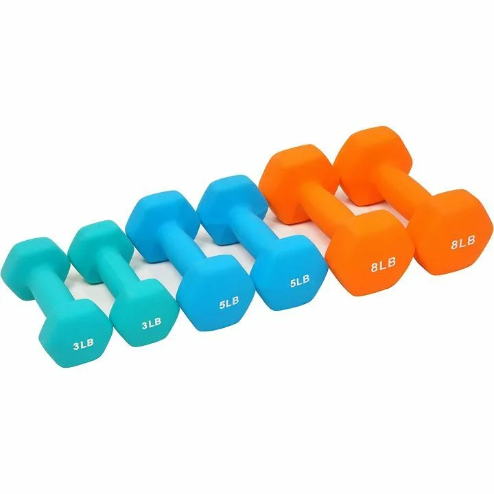 Colorful Neoprene Dumbbell Set - Anti-Slip & Durable