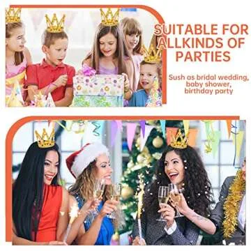 12 PCS Mini Crown Cake Topper,Gold & Silver Crown Tiara Cake Topper,Small Crystal Headpiece Cake Crown Toppers,Rhinestone Crown Cake Decorations for Baby Shower Princess Themed Birthday Wedding Party