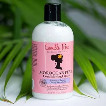 Camille Rose Moroccan Pear Hair Conditioner, to Nourish Soften Restore and Moisturize, for All Hair Types, 12 oz