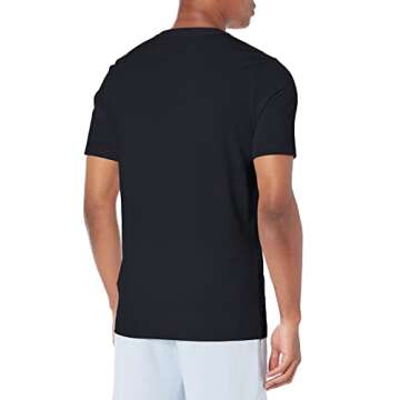 BOSS Mens Small Logo Cotton Crewneck T Shirt T Shirt, Basic Navy, Medium US