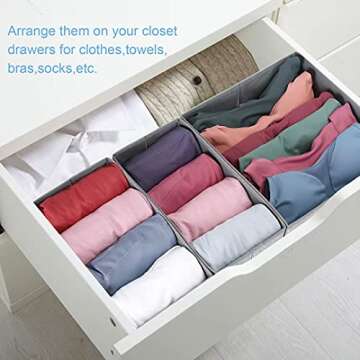 Hinotori Drawer Organizer Bins for Ultimate Home Organization
