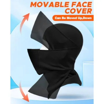 Balaclava Face Ski Mask with Movable Deisgn for Men Women-Fleece Winter Face Covering for Cold Weath...