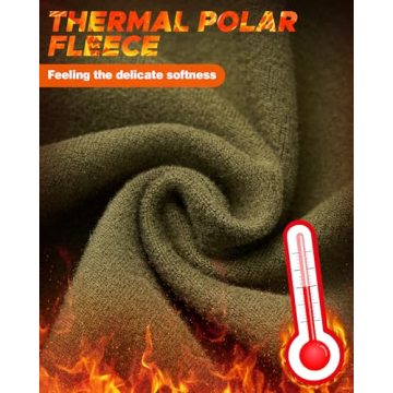 Balaclava Face Ski Mask with Movable Deisgn for Men Women-Fleece Winter Face Covering for Cold Weather Skiing Outdoor Work ArmyGreen