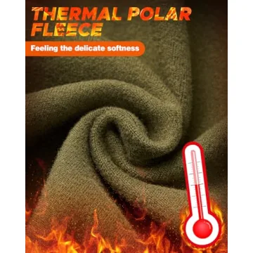 Balaclava Face Ski Mask with Movable Deisgn for Men Women-Fleece Winter Face Covering for Cold Weather Skiing Outdoor Work ArmyGreen