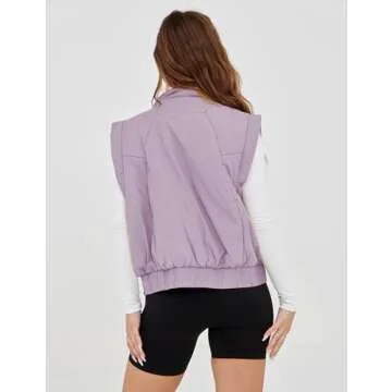 UANEO Women's Cropped Puffer Vest - Stylish & Lightweight