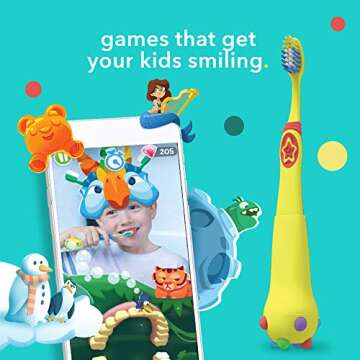 hum kids by Colgate Smart Manual Toothbrush Set, Yellow