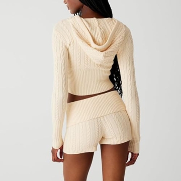 Stylish Y2k Women 2 Piece Knitted Outfits for Everyday Fashion