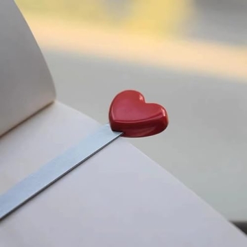Wowagoga Heart-Shaped Bookmark Set for Book Lovers