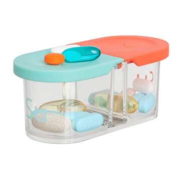 Sagely Smart XL Weekly Pill Organizer - Large Capacity with Reminder App for Vitamins