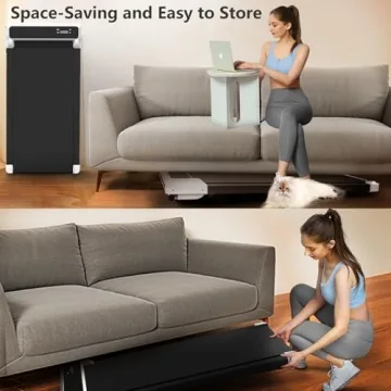 JURITS Walking Pad for Home Office Use, 2 in 1 Treadmill